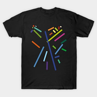 Minimal Stick Deco Design T-Shirt